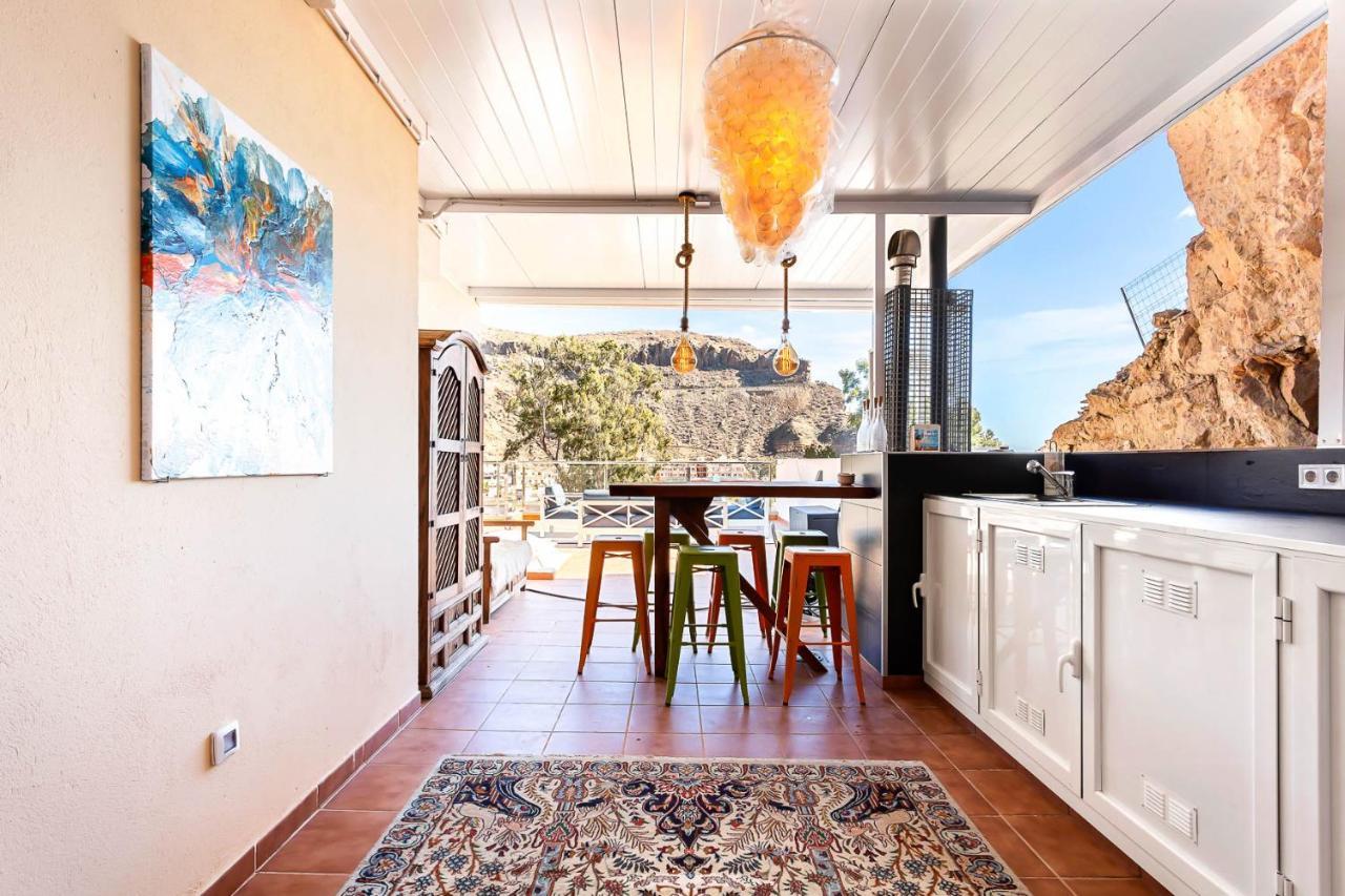 Rivera Del Puerto Luxury Penthouse With Great Terrace And Sea View Puerto De Mogan Εξωτερικό φωτογραφία