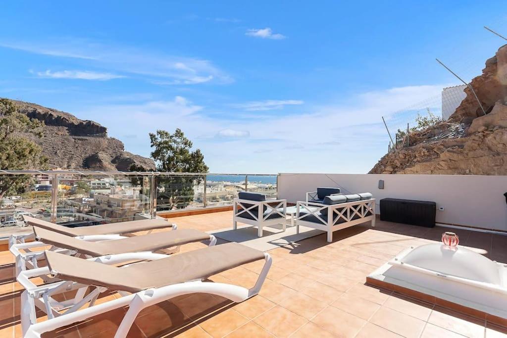 Rivera Del Puerto Luxury Penthouse With Great Terrace And Sea View Puerto De Mogan Εξωτερικό φωτογραφία